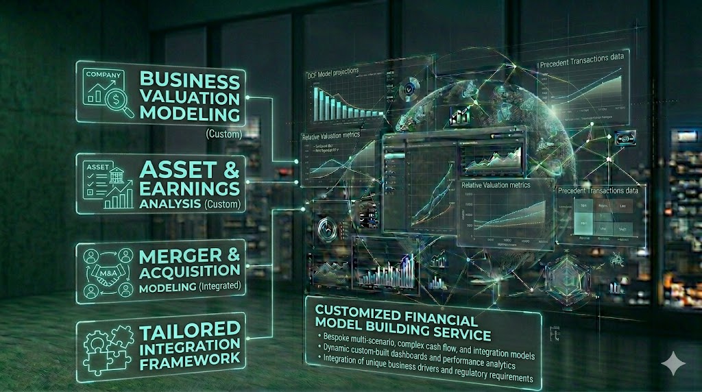 Customized financial model dashboard tailored for business forecasting and strategic planning